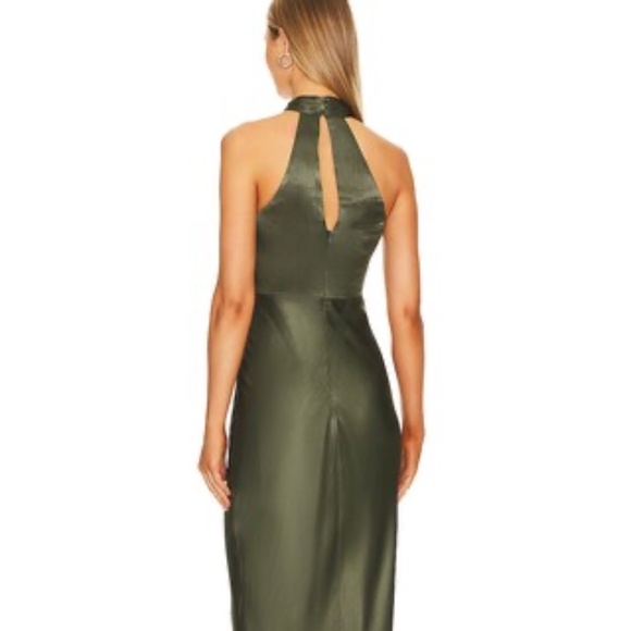 Shona Joy La Lune High Neck Twist Maxi Dress in Forest - Picture 3 of 15